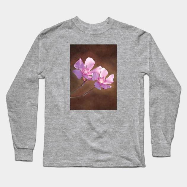 ‘Two Pink Flowerheads’ - beautiful twins Long Sleeve T-Shirt by sleepingdogprod